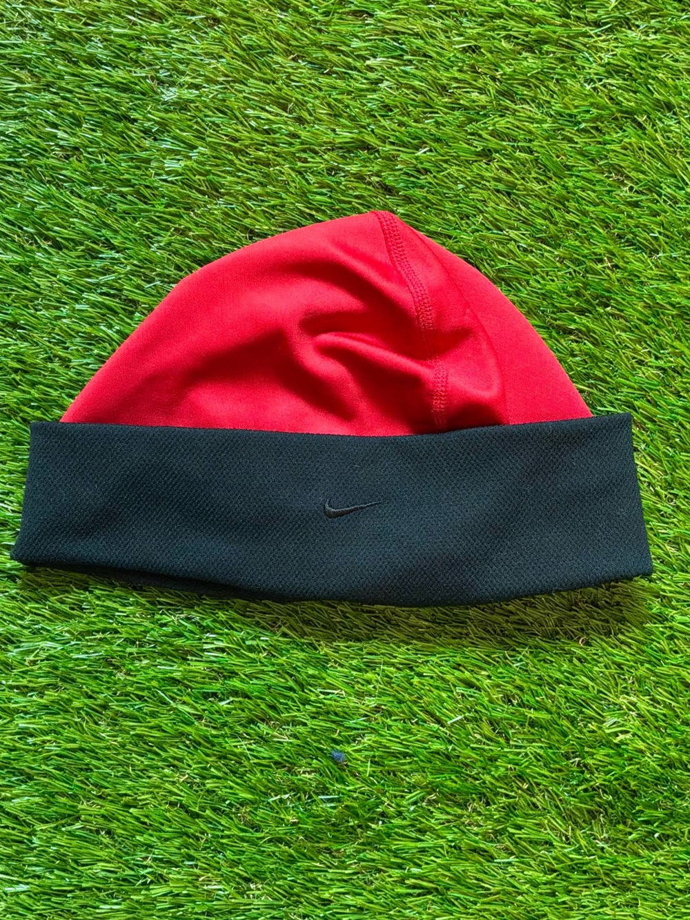 Nike Red Black Dri-FIT Running Beanie
